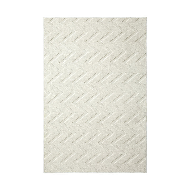 Geometric Shapes Machine Tufted Shag Area Rug, 200x290cm