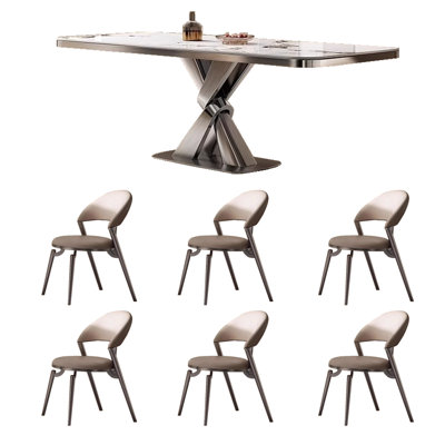 Table et chaise de salle à manger simple Home Deluxe