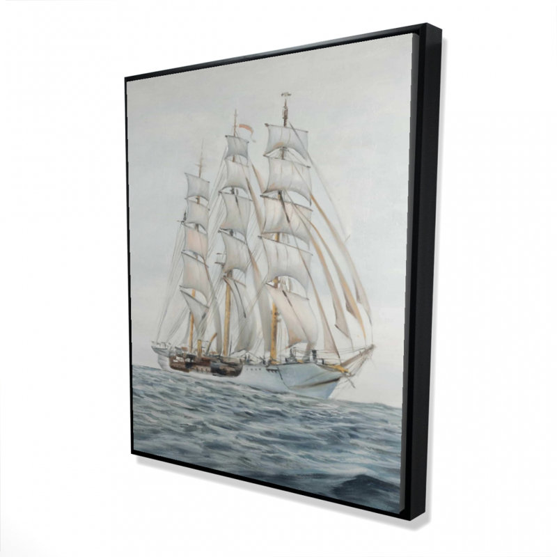«Ship By A Cloudy Day», reproduction sur toile