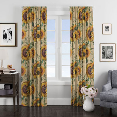 Semi Sheer Curtain Pair