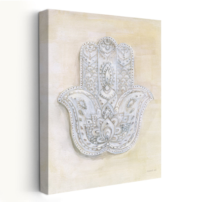 Amulette et esprit bohémien d'art Hamsa, H 24 po x l 16 po