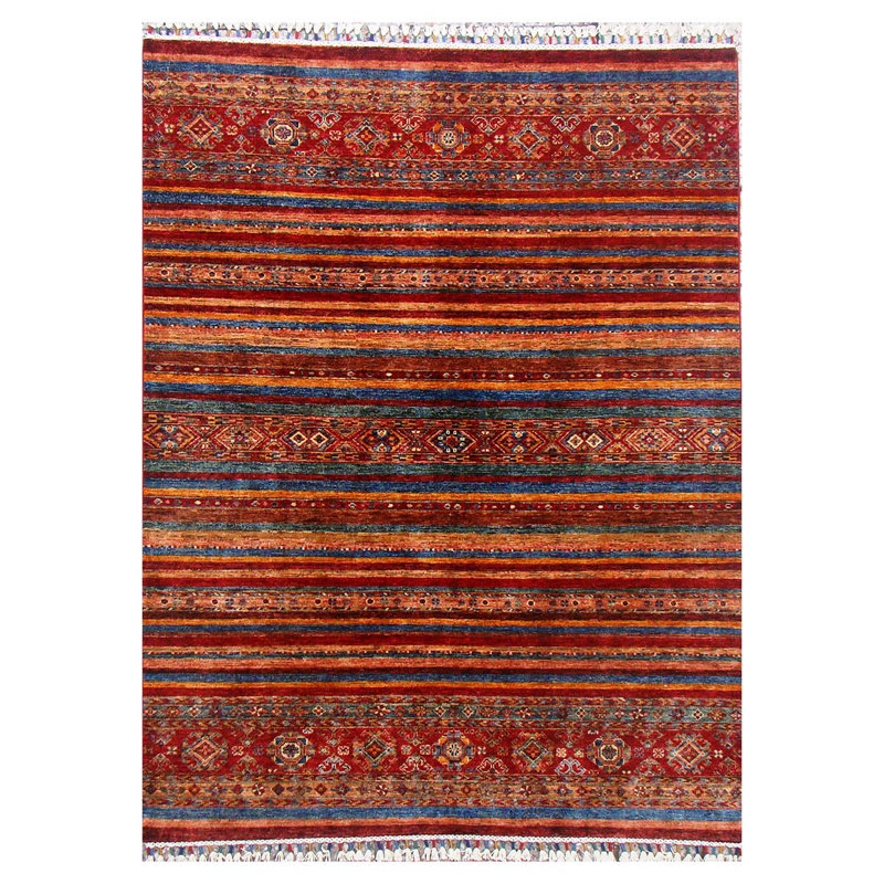 Wool Striped Area Rug