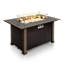 Outdoor Propane Fire Pit Table, Glass Wind Guard, 50,000 BTU, Tank Hideaway