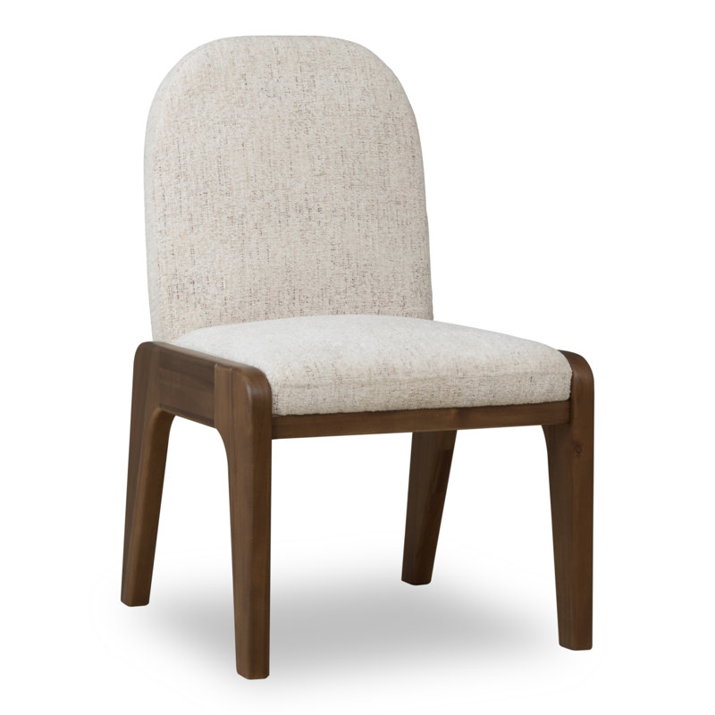 Chaise rembourrée Xolani Chenille Chinchilla et Impala