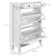 10 Pair Flip Down Shoe Storage
