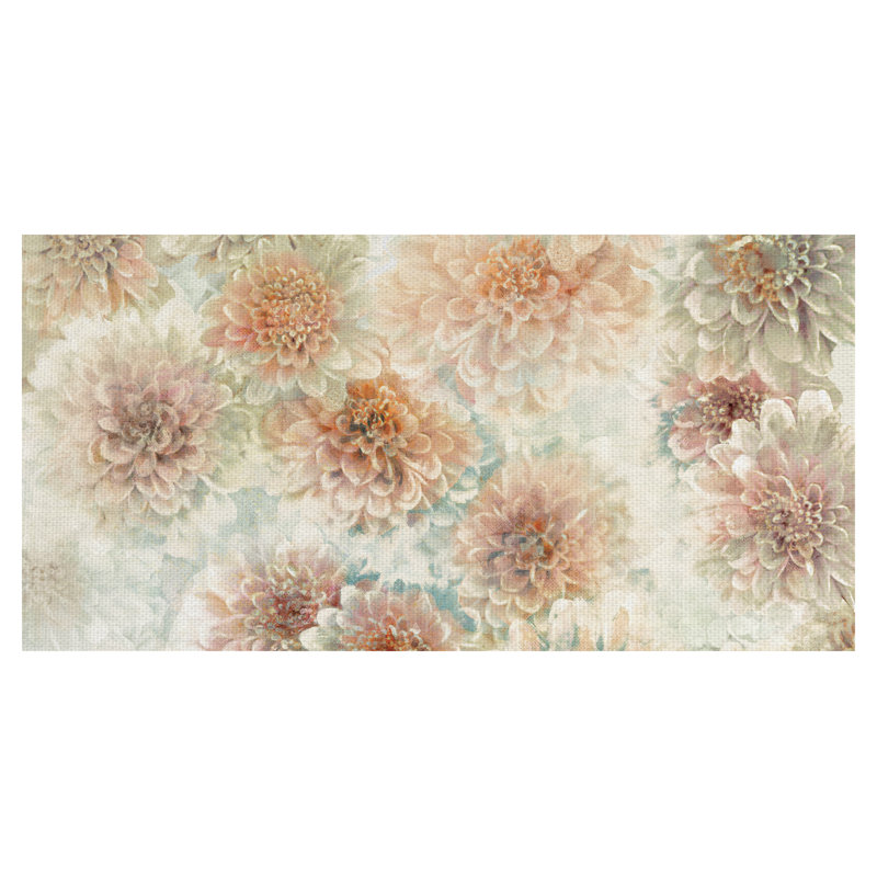 " Dahlia Dream Panel " Painting Print, 24" H x 48" W x 1.5" D