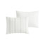 Ensemble de housse de couette en coton 5 pièces blanc / gris très grand / très grand californien-119417171