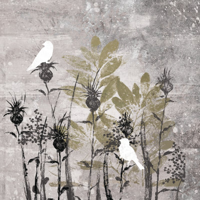 Bird Friends 3 - Wrapped Canvas Painting