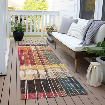 Tapis beige d'intérieur / extérieur lavable à la machine