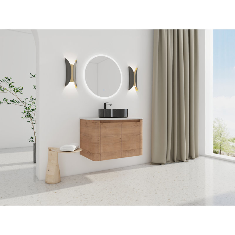 Meuble-lavabo moderne en contreplaqué durable