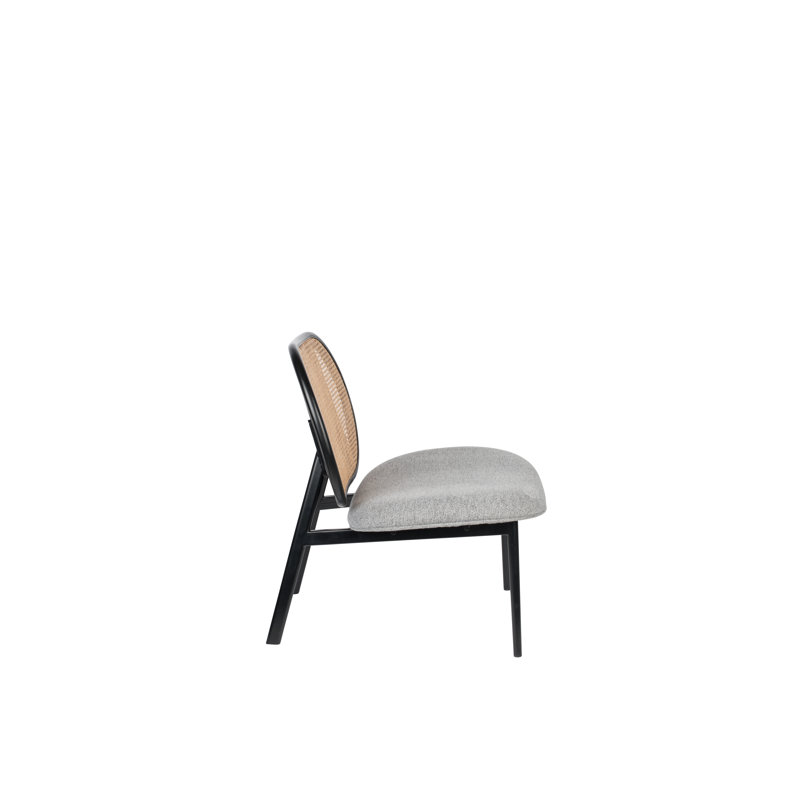 Spike Lounge Chair, Gray Polyester