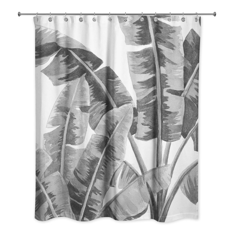 Rideau de douche simple Perine, Gris
