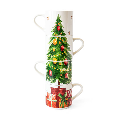 Stackable Mugs - Christmas Tree 10 oz -  over&back, 936410