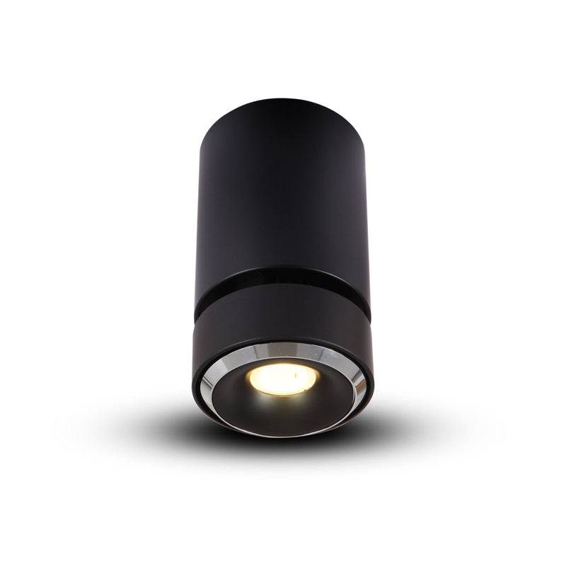 Orbit Integrated LED ETL Certified Surface Mounted Adjustable Downlight, Beam Angle 36, Black