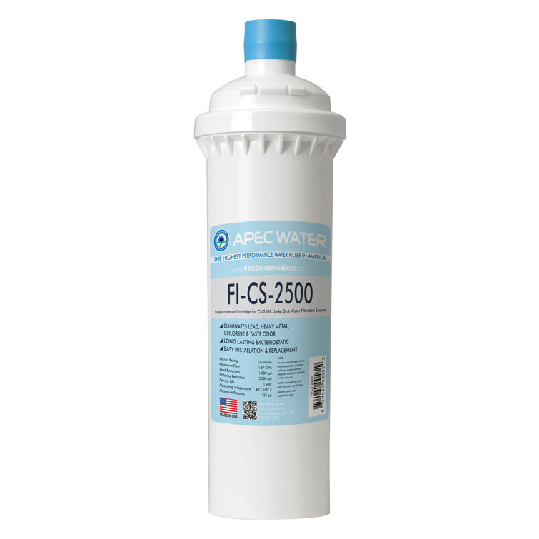 Apec Water Replacement Filter For Cs-2500 Under-Sink Water Filtration System
