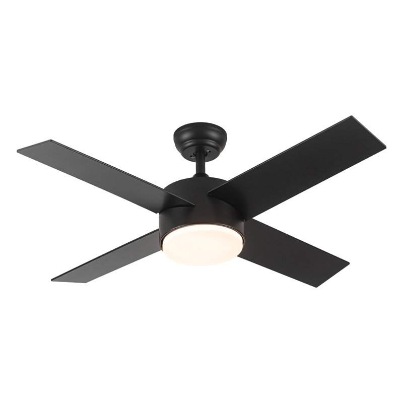 Ventilateur de plafond à DEL 44 po avec pales en ABS noir