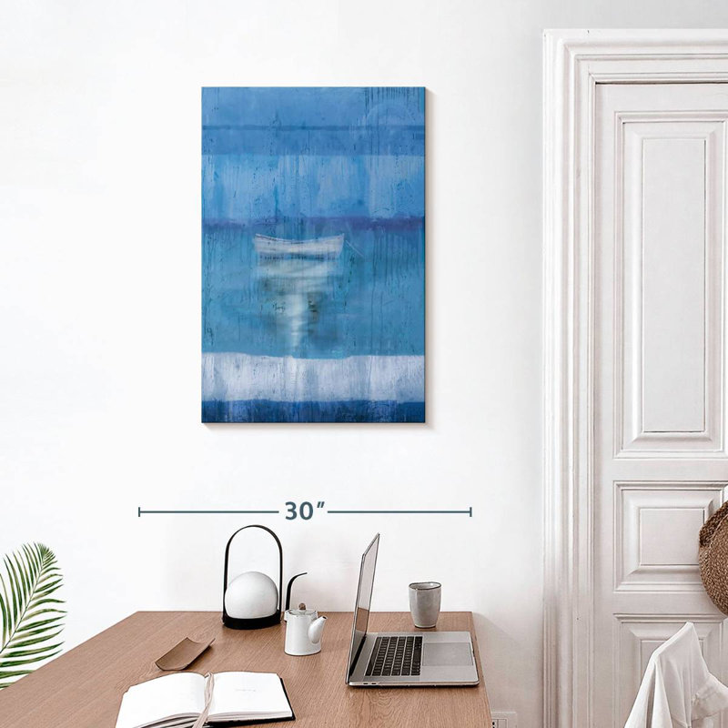 Avery Blue Boat, 30" H x 20" W