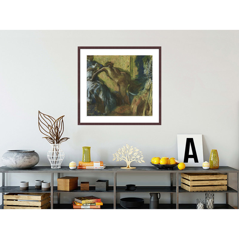 «After the Bath» par Edgar Degas, impression giclée sur cadre, H 33,5 po x l 35,58 po