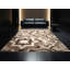 Tapis marocain moelleux moelleux d'inspiration mondiale en beige - reliure beige-1874670794