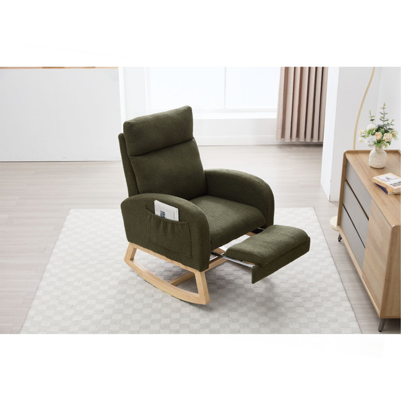 Chaise berçante Teddy, Vert