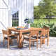 Auburn 60'' Rectangular 6 - Person Outdoor Dining Set