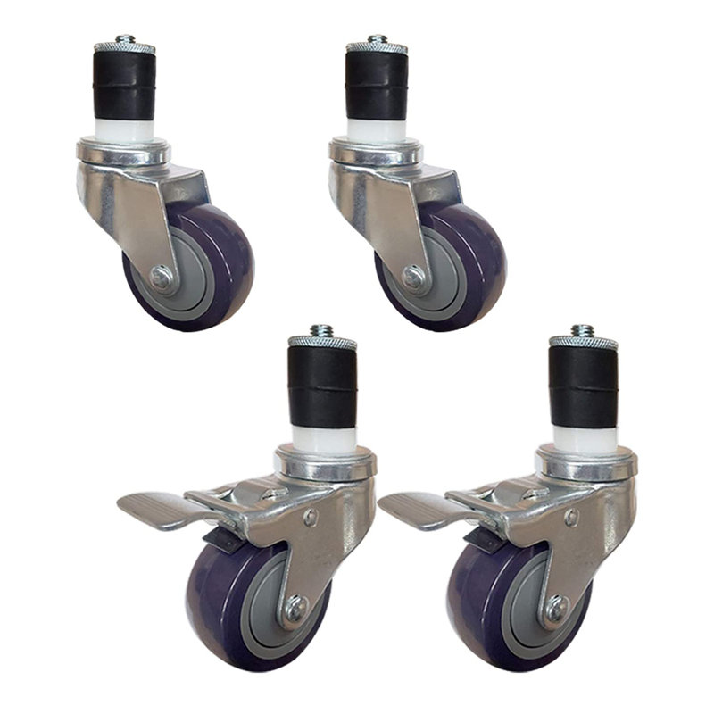 3 in. Casters for Prep Table. Expandable Table Wheels