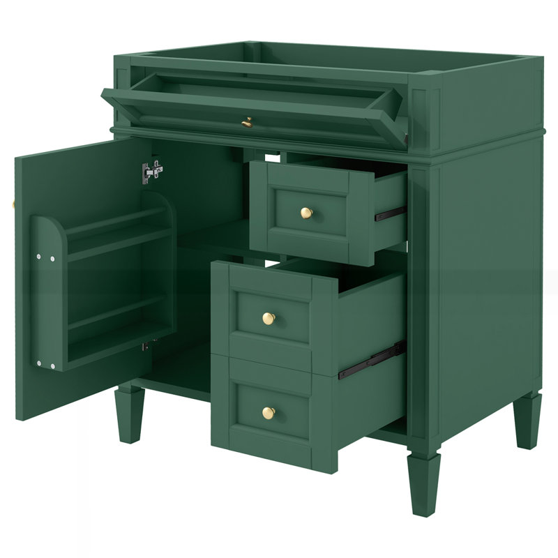 Meuble-lavabo de 30 po sans lavabo supérieur, Vert