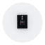 Alexandros 60x60cm Wall Clock Modern Black Marble Patterned Round Accent Clock