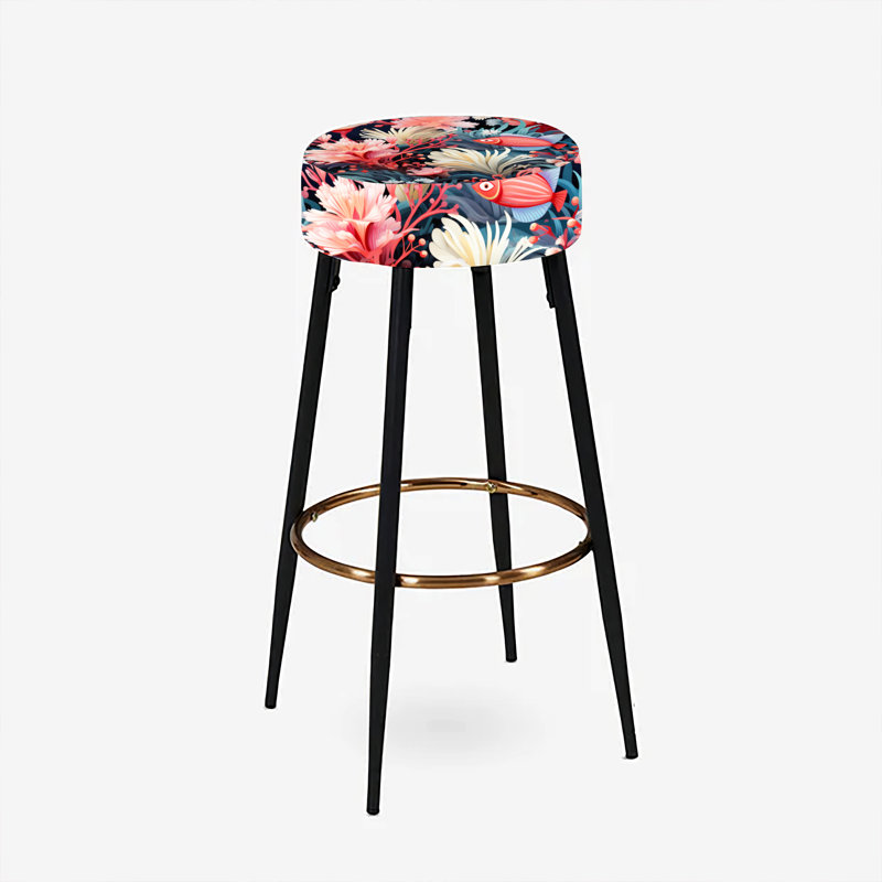 Ensemble de 2 tabourets de bar Vibrant Coral Haven
