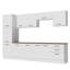  Armoire de rangement Garage L 125 po avec 11 portes à compartiments multiples et 3 tiroirs avec rangement modulaire