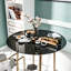 36 Inch Round Tempered Glass Table Top, 1/4 Inch Thick, Polished Edge