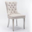 Luxie Set Of 2  Upholstered Dining Chairs With Metal Steel Legs-119402118