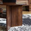Table basse moderne en noyer avec deux couches