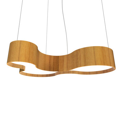 Luminaire suspendu géométrique à DEL 1 lumière Orgânica