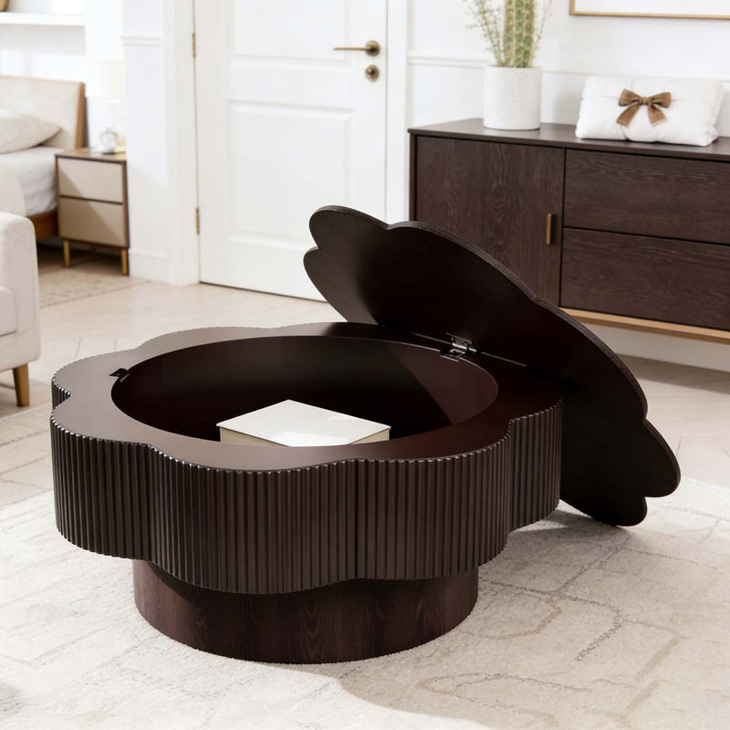 Table basse 31,50 ", Marron foncé