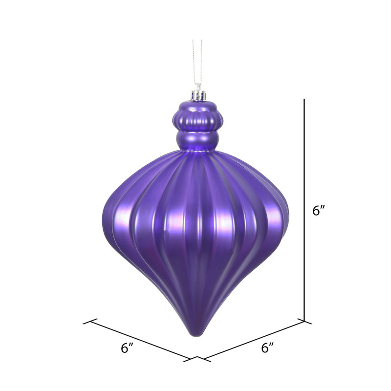 Ornement de Noël oignon 6 po, Violet