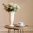Foldable Round Coffee Table with Solid Wood Tray Top,End Table,Nightstand-218515877