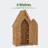 4 ft. W D Outdoor Storage Wooden Sheds with 6 Shelves