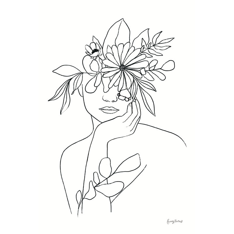 «Rooted III BW» par Becky Thorns - reproduction, H 12 po x l 8 po, Toile tendue