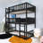 Wood Frame Twin Over Twin Over Twin Size Triple Bunk Bed With Ladders-436676059