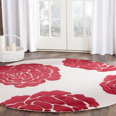 Cannen Hand Tufted Wool Floral Rug