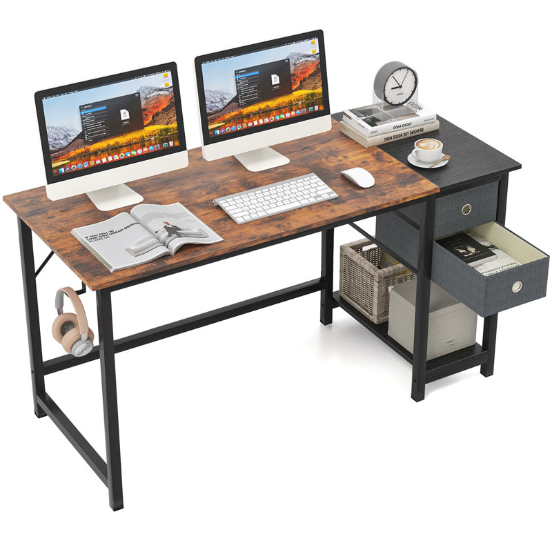 Metal Base Computer Desk