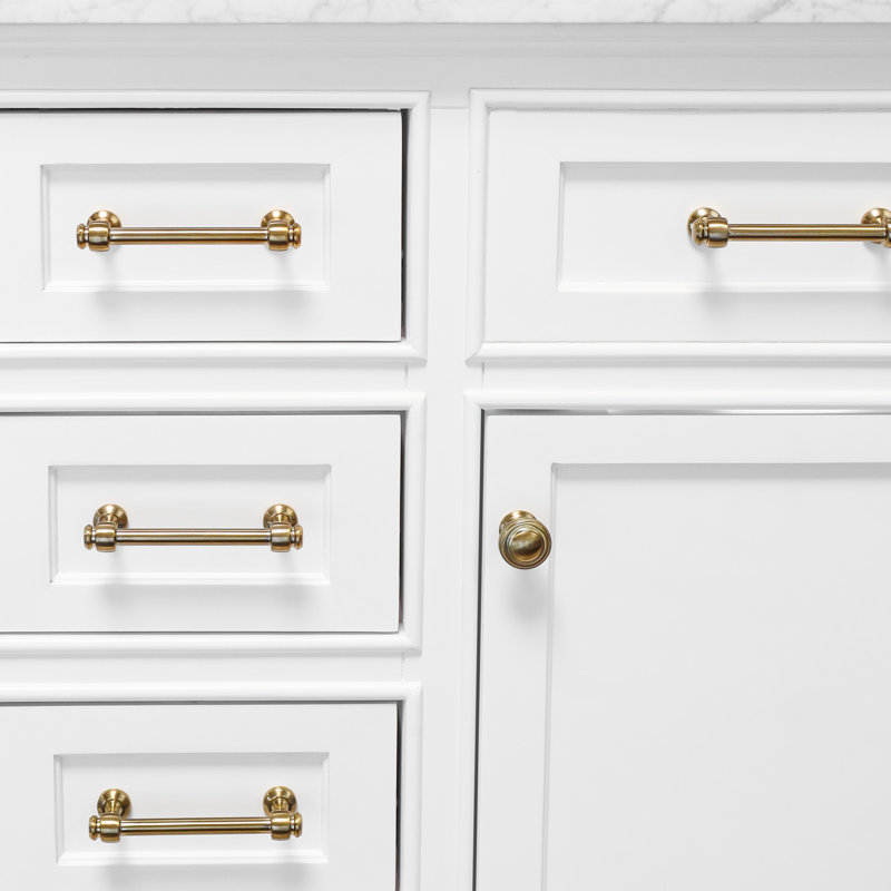 Vista Bar Pulls (Set Of 2), Brass, 4"
