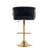 Swivel Adjustable Height Velvet Bar Stool-1220418868-1220418878
