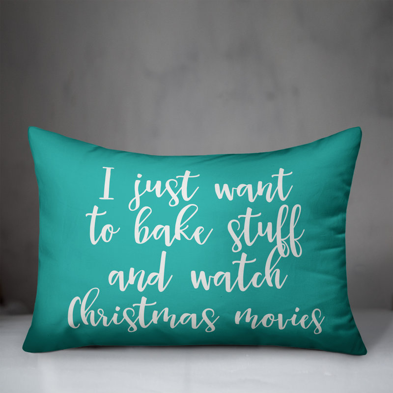 Reversible Throw Pillow, Teal