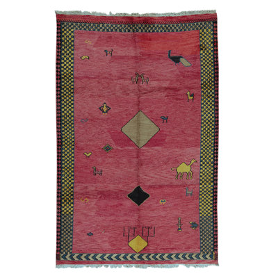 Indo Hand Woven Wool Area Rug
