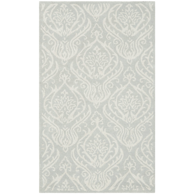 Pooler Hand Tufted Wool Geometric Rug, Rectangle 3' x 5'