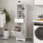 Armoire de trieur de linge inclinable à un compartiment et un tiroir