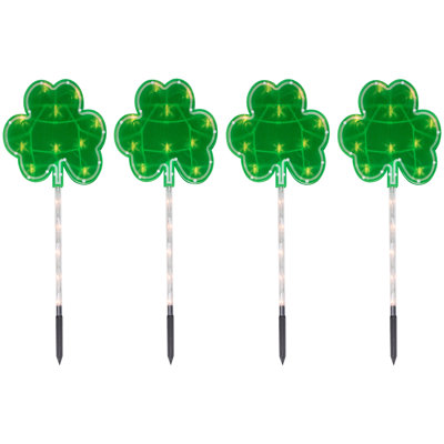 Piquet de sentier vert St Patrick's Day Shamrock