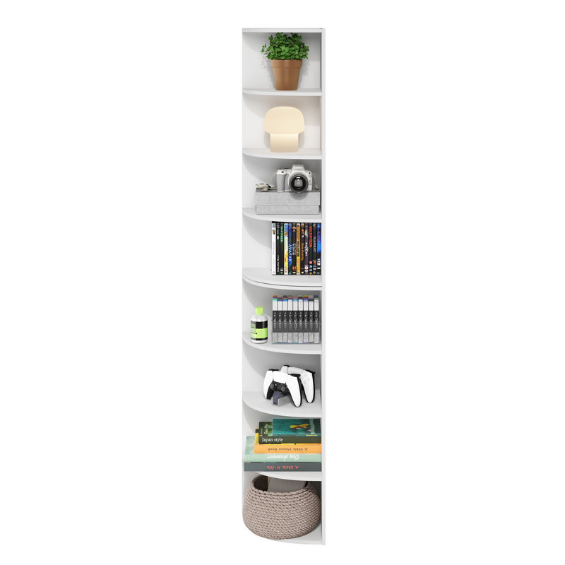 Bibliothèque en coin Econ, Blanc